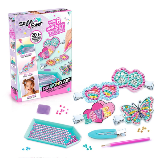 Canal Toys - Style 4 Ever - Diamond Art Hair Clip Set