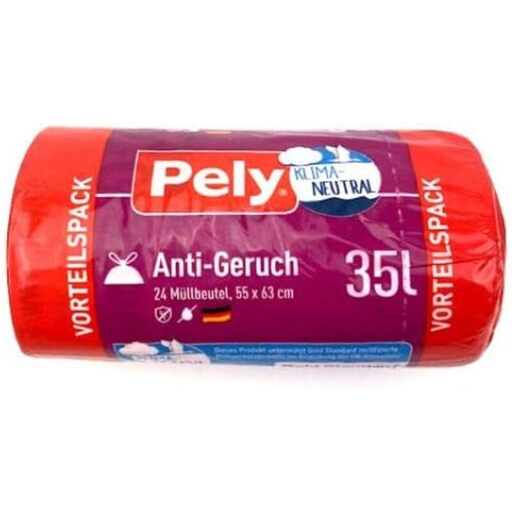 Pely Zugband-Müllbeutel Zitrone Duft 35l