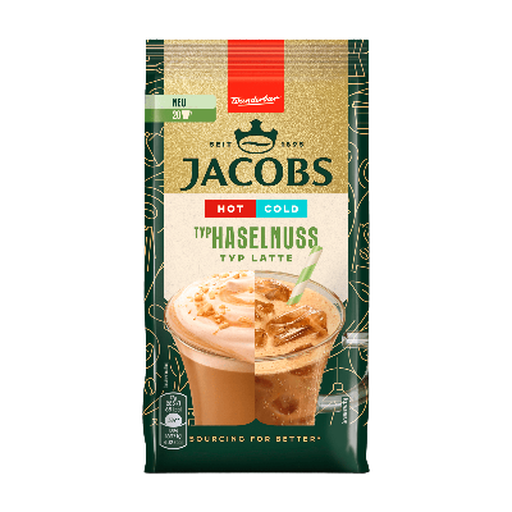 Jacobs Hot & Cold Hazelnut Type Latte 340g