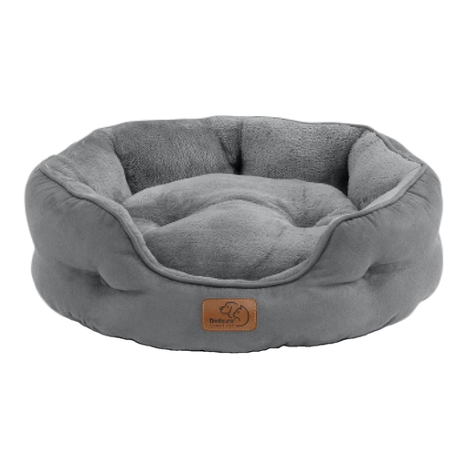 Bedsure Washable Cat Bed Cat Basket with Double-Sided Inner Cushion Pet Bed for Cats or Small Dogs M Size 63x53x20cm Grey