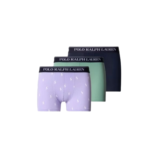 Ralph Lauren Classic Stretch-Cotton Trunk 3-Pack in Navy, Mint and Lavender