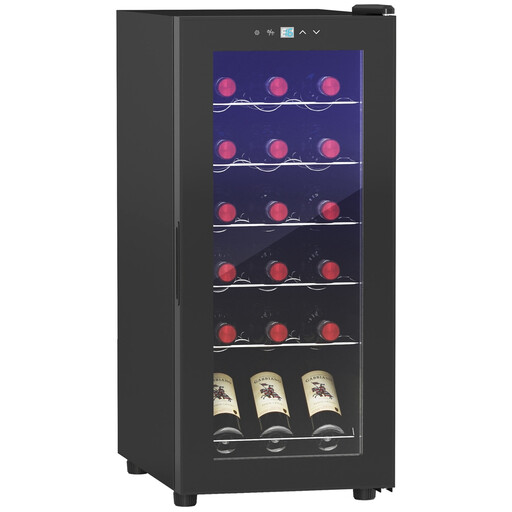 HOMCOM wine cabinet, 18 bottles, 50 L