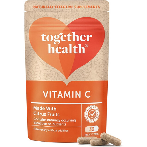 Together Health Vitamin C from Citrus with Bioflavonoids 140mg Immune Support Capsules