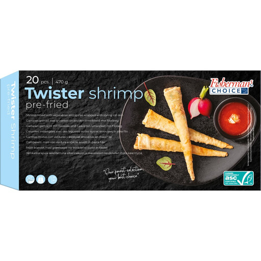 Fisherman's Choice Twister Shrimp 20 Pieces 470g