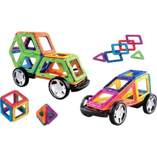 CR Magnetic Building Set with Wheels, 32 Pieces