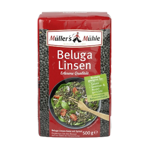 Müller's Mill Black Beluga Lentils 500g
