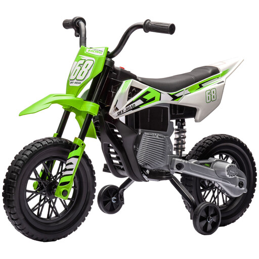 AIYAPLAY 12V Kids Electric Motorbike with Twist Grip Throttle, Green