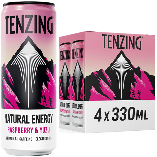 Tenzing Raspberry & Yuzu four-pack of 330ml cans