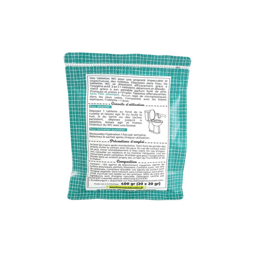 LES SECRETS DE L?ONTINE Pine Grove Ecocert Toilet Tablets