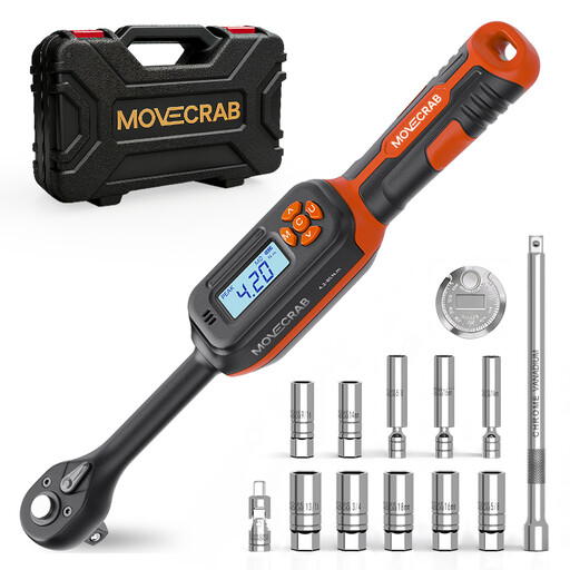 MoveCrab 3/8 Zoll Digitaler Drehmomentschlüssel Set