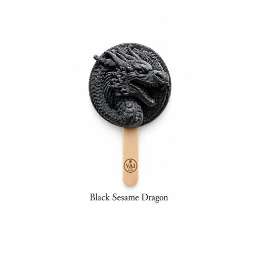 VAI ICE 3D Black Sesame Dragon Ice Cream