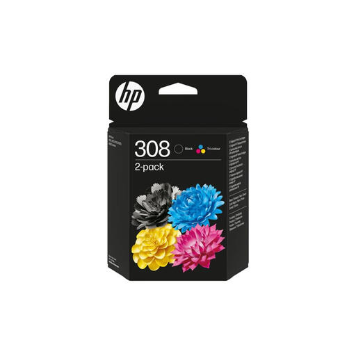 HP 308 Black/Tri-Colour Original Ink Cartridge Combo 2-Pack