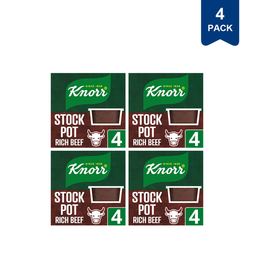 Knorr Rich Beef Stock Pot 4 Pack 112g