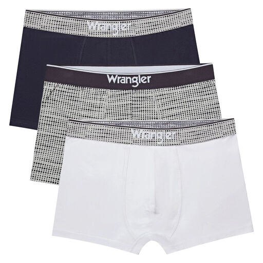 WRANGLER WRA TRUNKS CANVA-WHITE/PRINT/NAVY-M