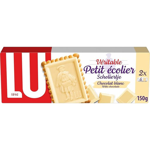 PETIT ECOLIER Choco, Blanc 150g