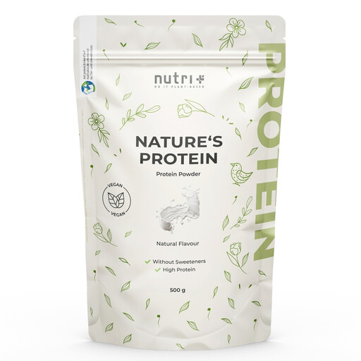 Nutri+ Nature?s Protein Pulver Vegan 500g Natural