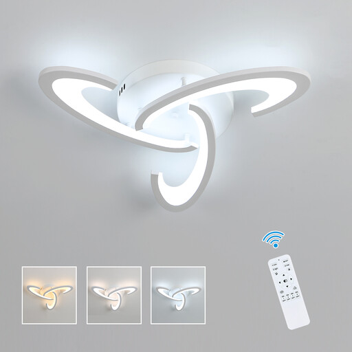 Plafonnier LED Dimmable 30W avec Télécommande - Pheashine