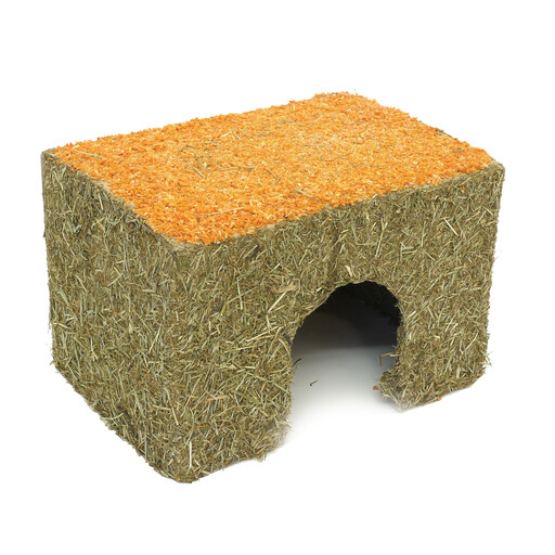 Rosewood Naturals Wintery Hay Cottage Activity Toy for Small Animals