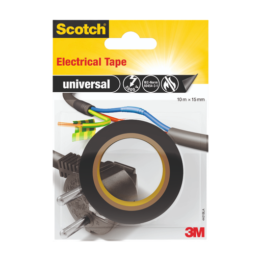 Scotch Electrical Insulation Tape Black 10m x 15mm