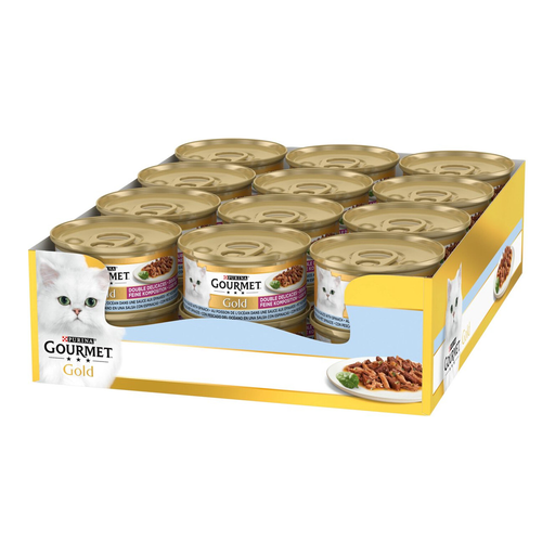 Gourmet Gold Double Délice with Ocean Fish and Spinach