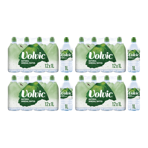 Volvic 矿泉水 12x1L 多包装