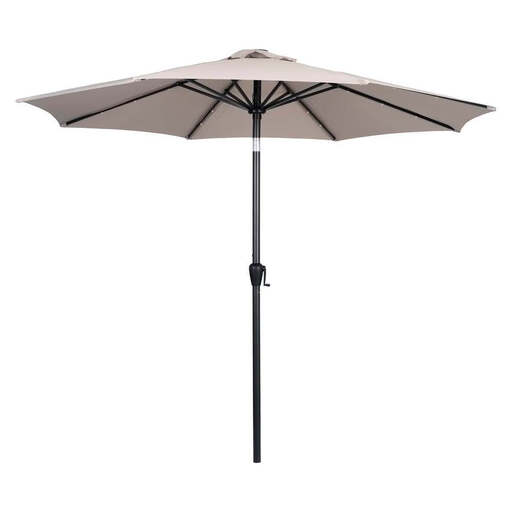 OUTFIT Sonnenschirm mit Kurbel und Solar-LED