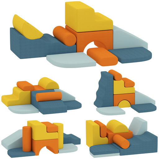 HOMCOM 6 Piece Kids Soft Play Set