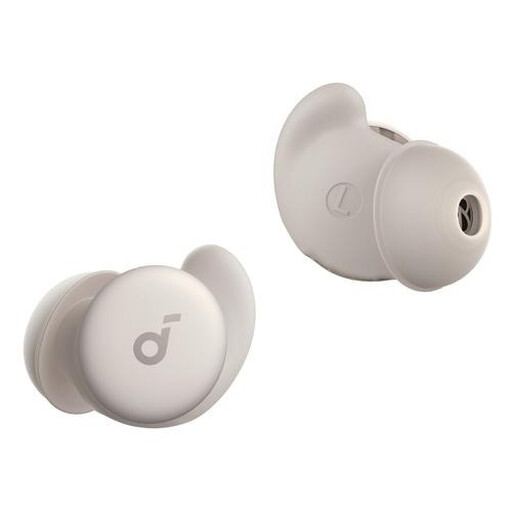 White Soundcore Sleep A20 wireless in-ear headset