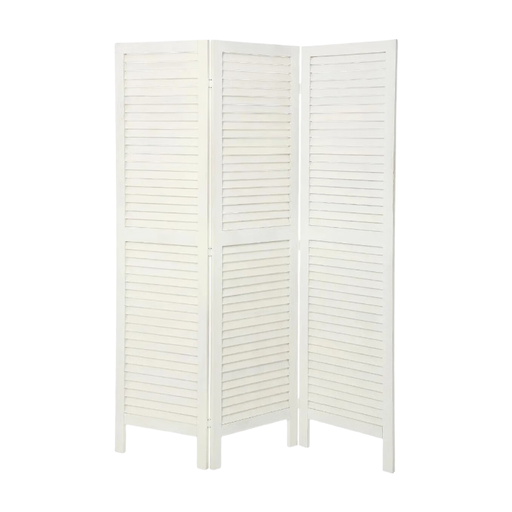 Camila Folding Screen, White