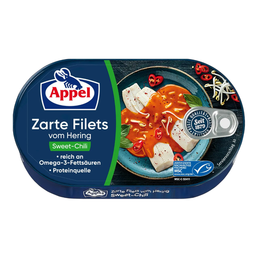 Appel MSC Tender Herring Fillets Sweet Chilli 200g