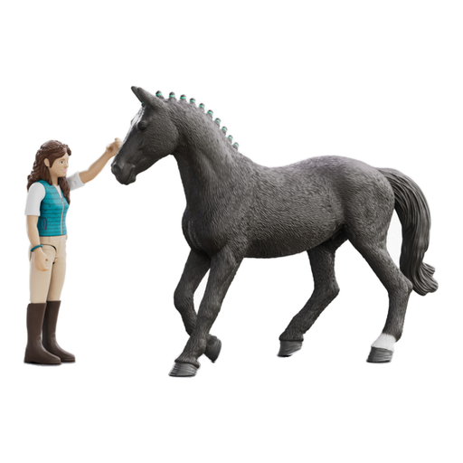 Schleich Horse Club Lisa & Storm Play Figure - 8.2cm, Multicolor