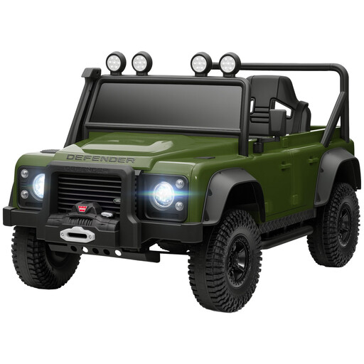 AIYAPLAY Land Rover Licensed Electric Car for Kids, Green