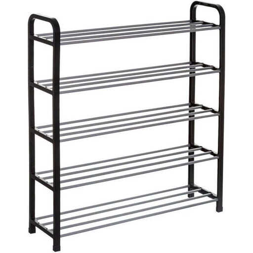 5five Shoe Rack - Metaal & Kunststof, 15-paar, Grijs