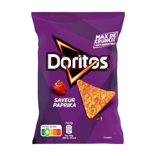 Doritos paprika flavour tortilla chips, 160 g bag