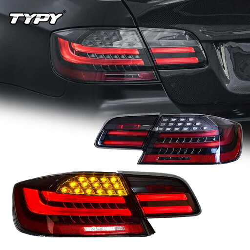 TYPY Set of 2 Car Styling Red LED Tail Lights for BMW M3 E92 330i 335i 2006-2013 with Rear Stop Lamp DRL Brake Signal and Reversing Light