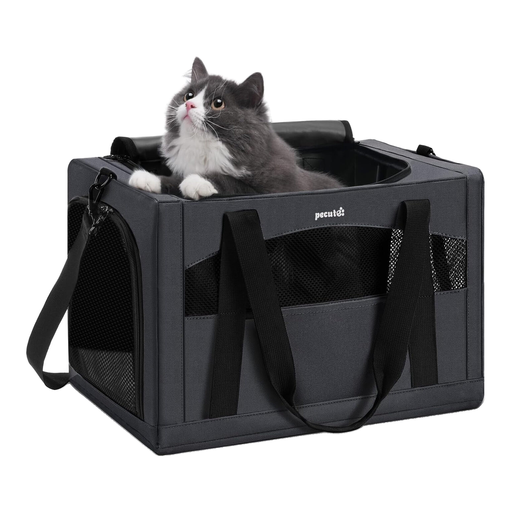 pecute Built-in Frame Series Daily Pet Handbag - Dark Grey