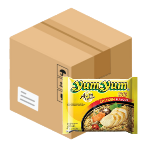 Yum Yum Instant Noodles, Chicken Flavour, 30 x 60g Box