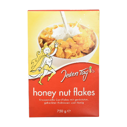 Jeden Tag Honey Nut Cornflakes Cereal 750g