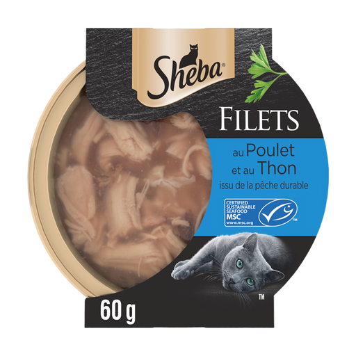 Sheba Fillets Poulet & Thon pour Chats