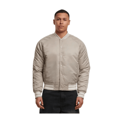 Urban Classics Racer Bomber Jacket chalkdust