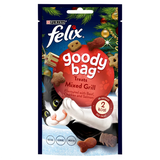 Felix Goody Bag Adult Cat Treats Mixed Grill 60g