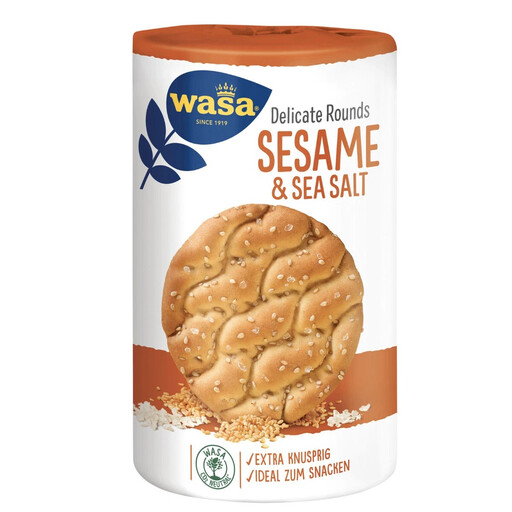 Wasa Round Crispbread Sesame & Sea Salt 235g