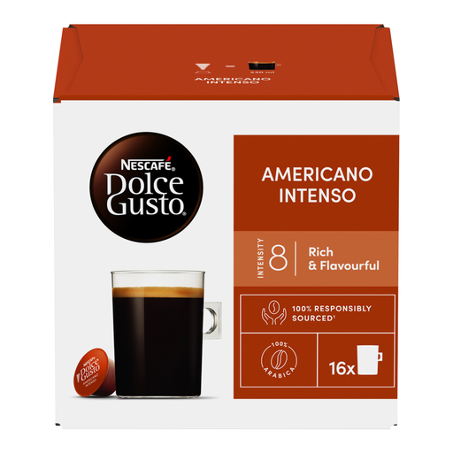 NESCAFÉ Dolce Gusto Americano Intenso Coffee Pods, 16 count