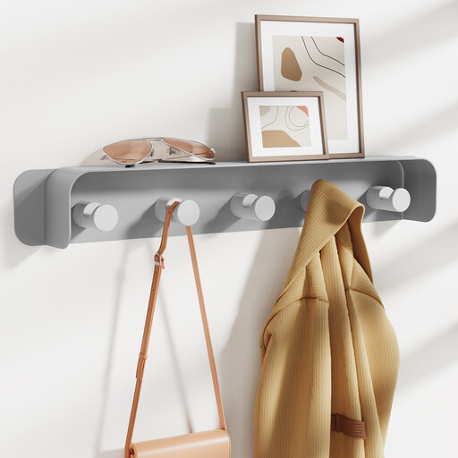 KAPANOU Wall-Mounted Coat Rack with Shelf