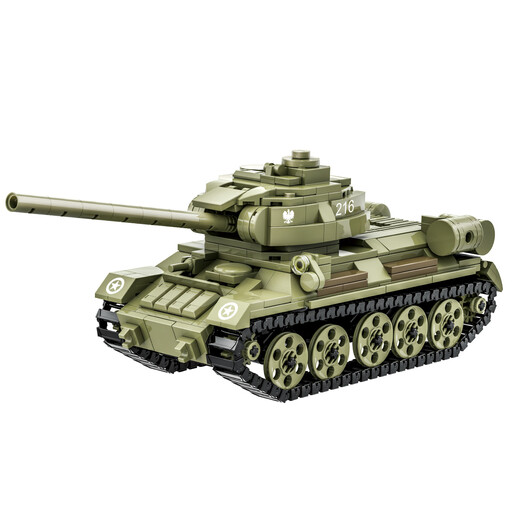 WANGE T-34-85 Medium tank 602 Pcs Building Blocks Set for Hobby Builders