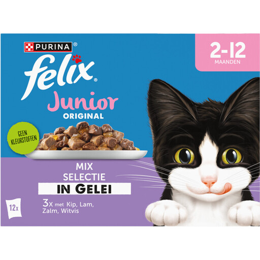 Felix Junior Mix in Jelly, pâtée pour chat, multipack