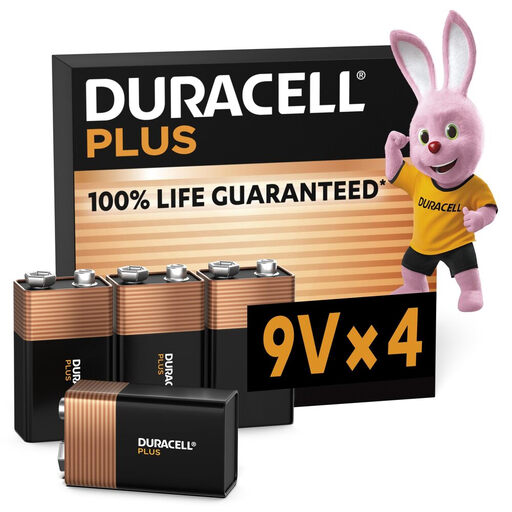 DURACELL Plus 9V Alkaline Batterie