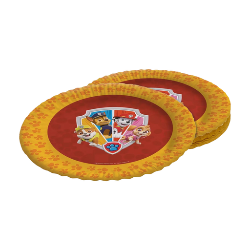 Paw Patrol 8 Count Multi-Coloured Cardboard Disposable Party Plates, ? 23 cm
