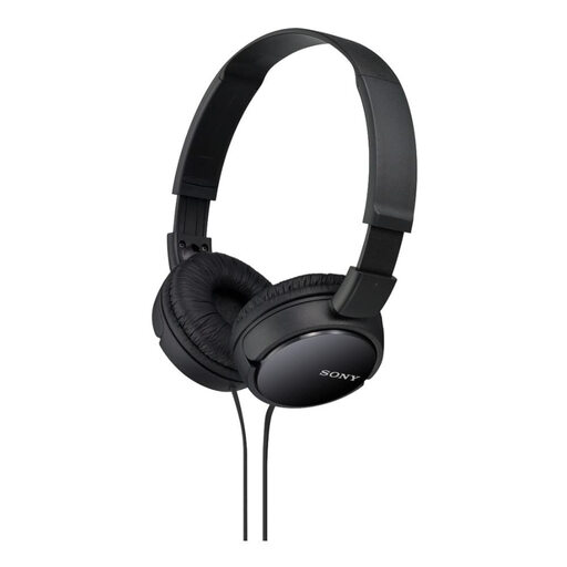 Sony MDR-ZX110AP wired headphones in black