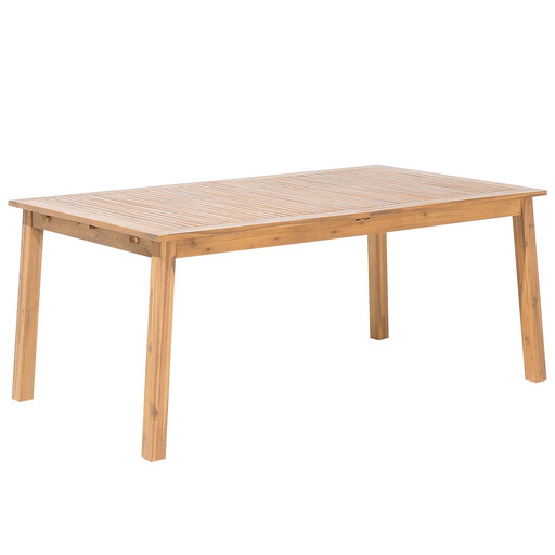 Beliani Extendable Acacia Garden Table for up to 8 people, 180-240cm x 100 cm